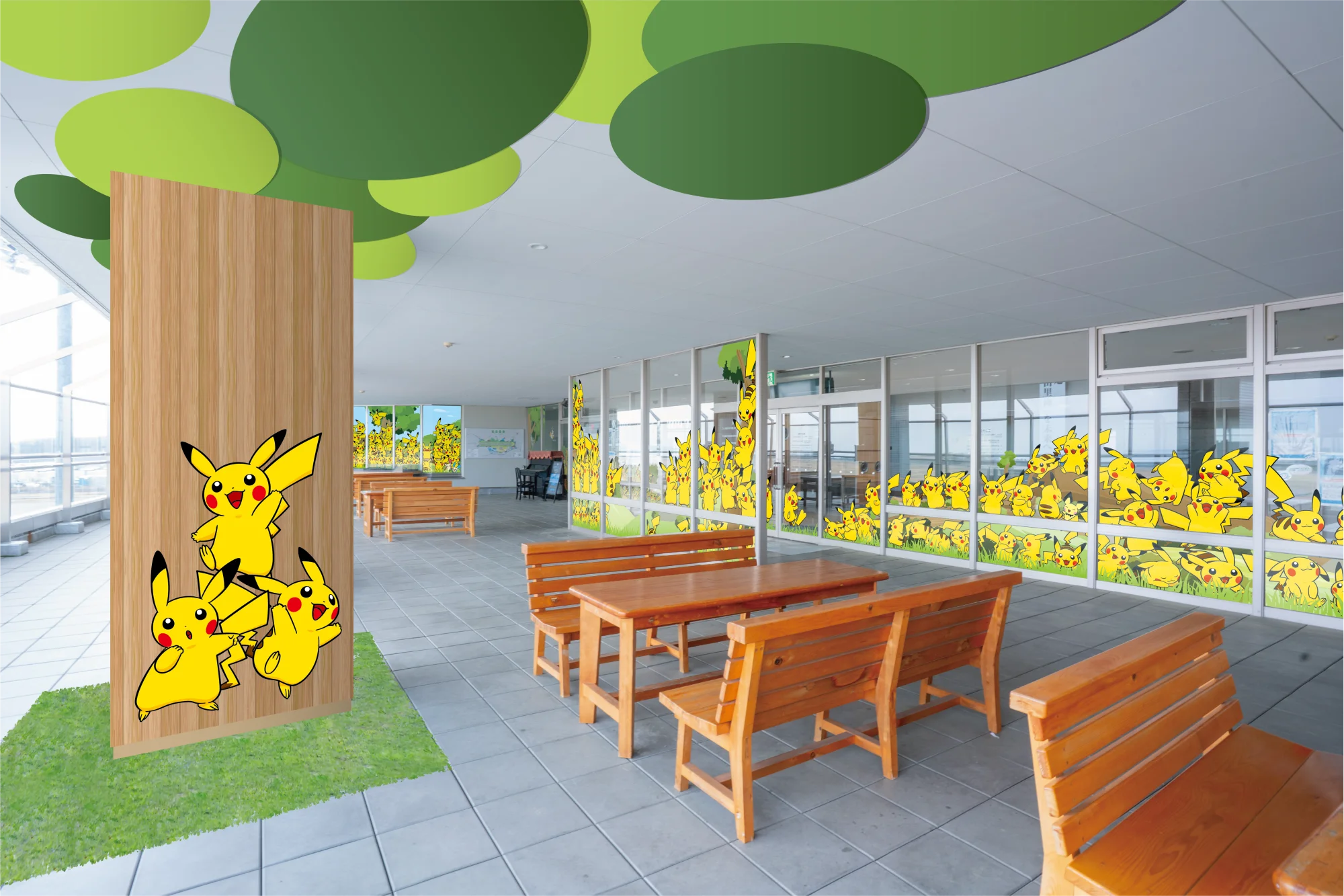 Noto Satoyama Pokémon With You Aéroport Pont d'observation du village de Pikachu