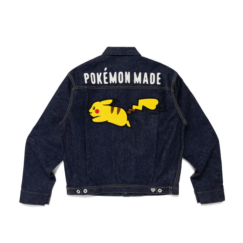 Veste en jean Pokémon x Human Made Pikachu (dos)