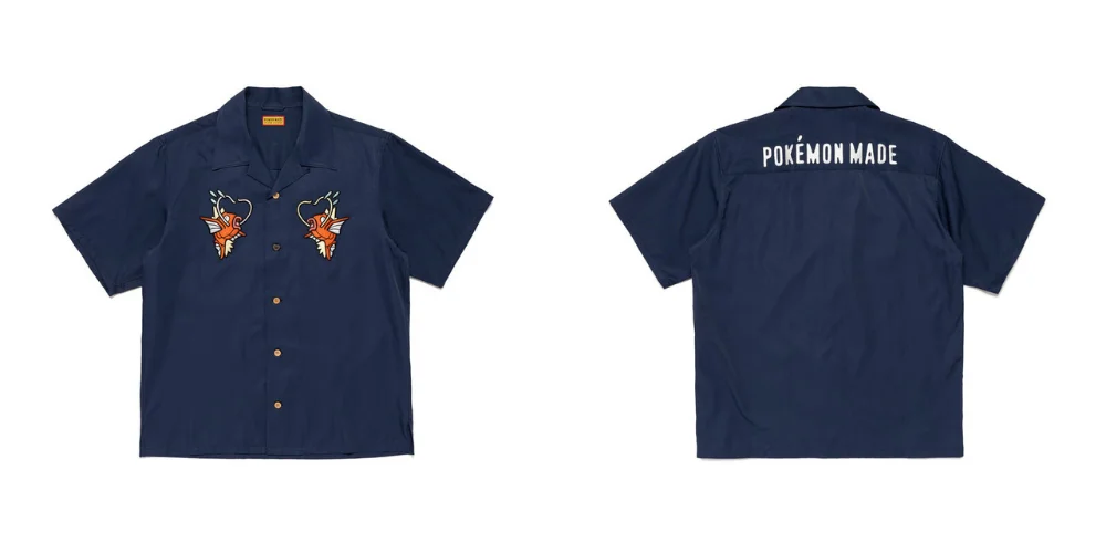 Chemise Pokémon x Human Made Magikarp Aloha (Marine)