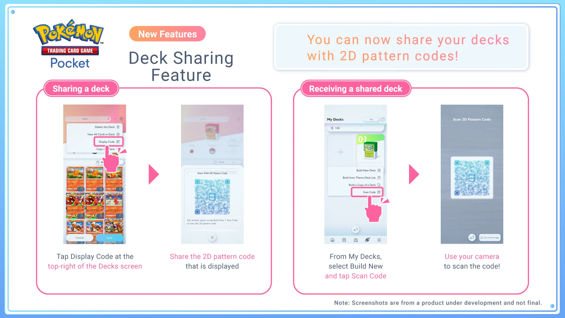 Présentation de la fonctionnalité de partage de deck