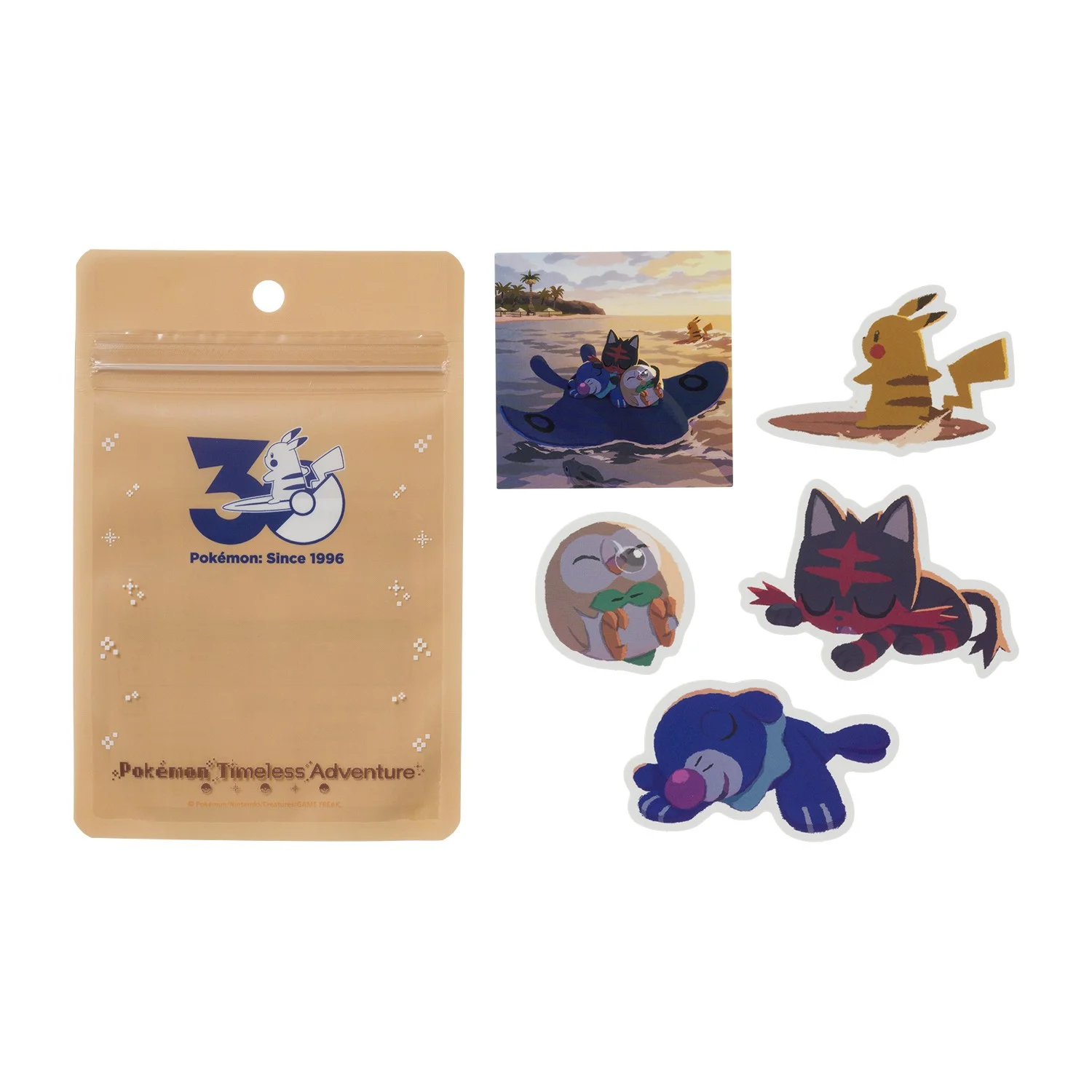 Ensemble d'autocollants Alola Timless Adventure