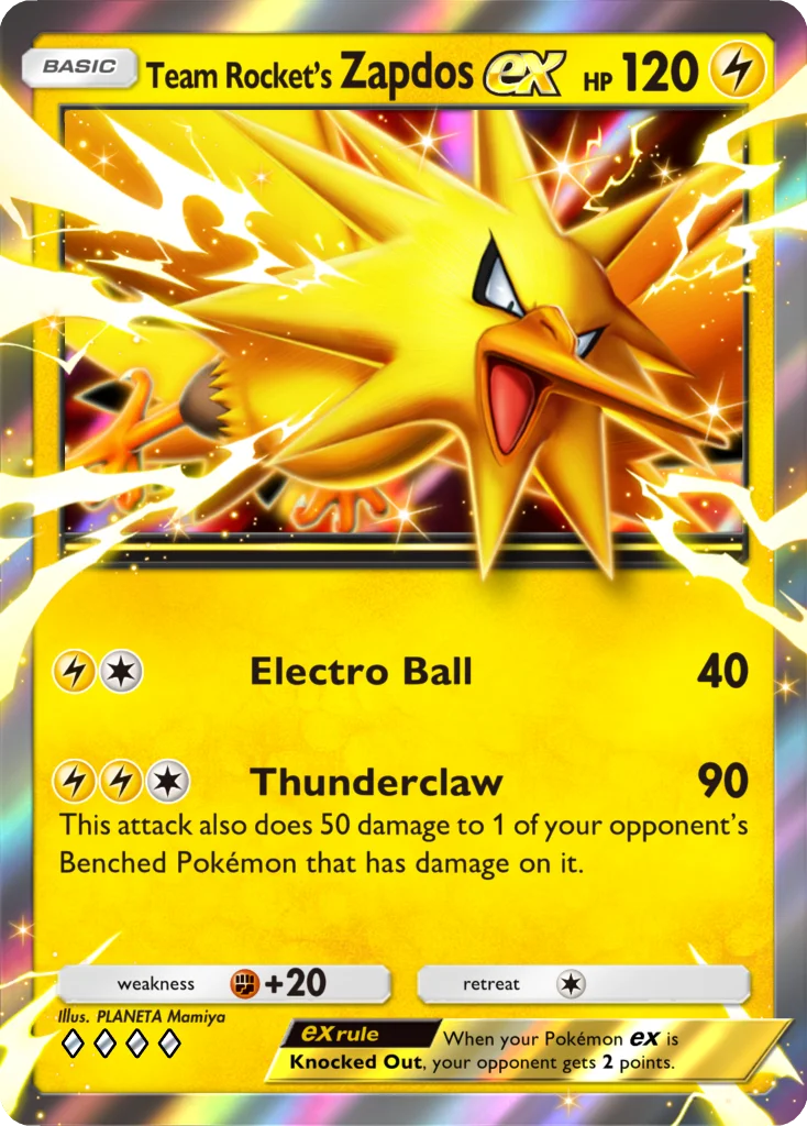 Zapdos de la Team Rocket