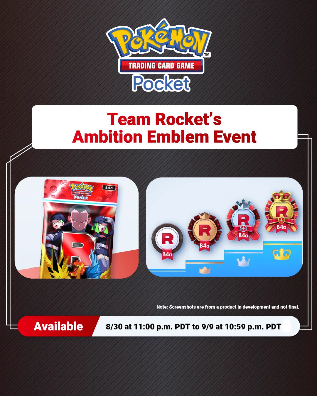 Événement Emblème Ambition de la Team Rocket Événement Emblème Ambition de la Team Rocket