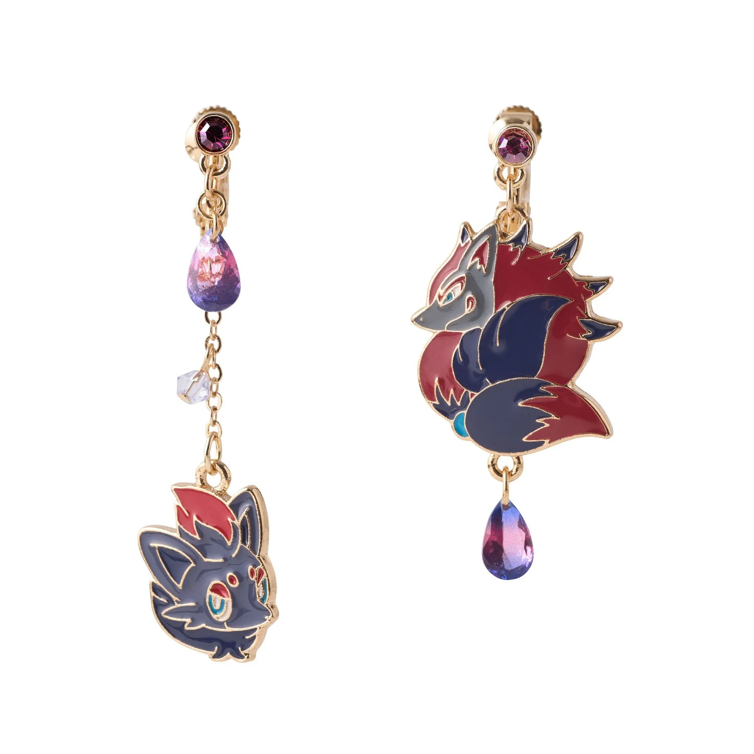 Illusion de l'Heure Magique Pokémon ! Boucles d'oreilles Zorua et Zoroark Illusion de l'Heure Magique Pokémon ! Boucles d'oreilles Zorua et Zoroark