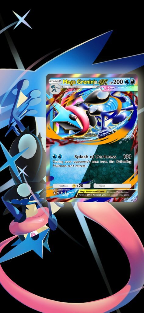 Pokémon TCG Pocket Mega Greninja backdrop